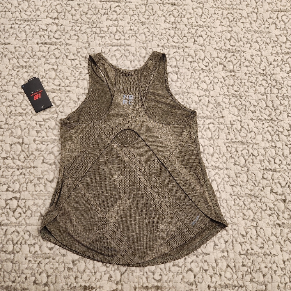 Brand New Women's New Balance Olive Tank Top